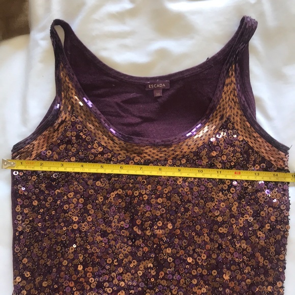 New Escada - Wool, Silk & Cashmere beaded tank - Picture 8 of 8